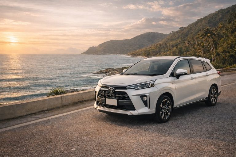 Toyota Veloz MPV car rental in Phuket by Island Drive Phuket near Phuket International Airport